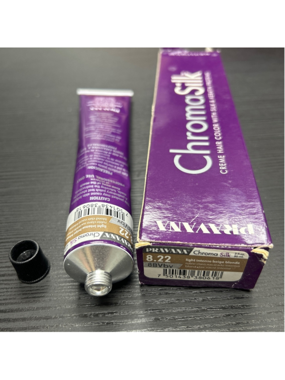 Women's Pravana ChromaSilk Light Intense Beige Blonde Hair Color 8.22